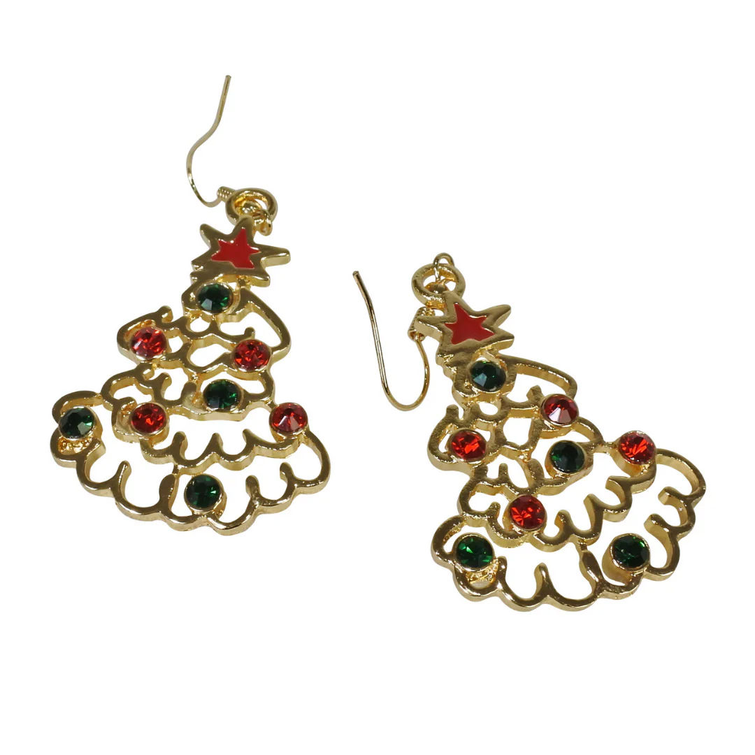CHRISTMAS METAL EARRINGS Asst - Image 3