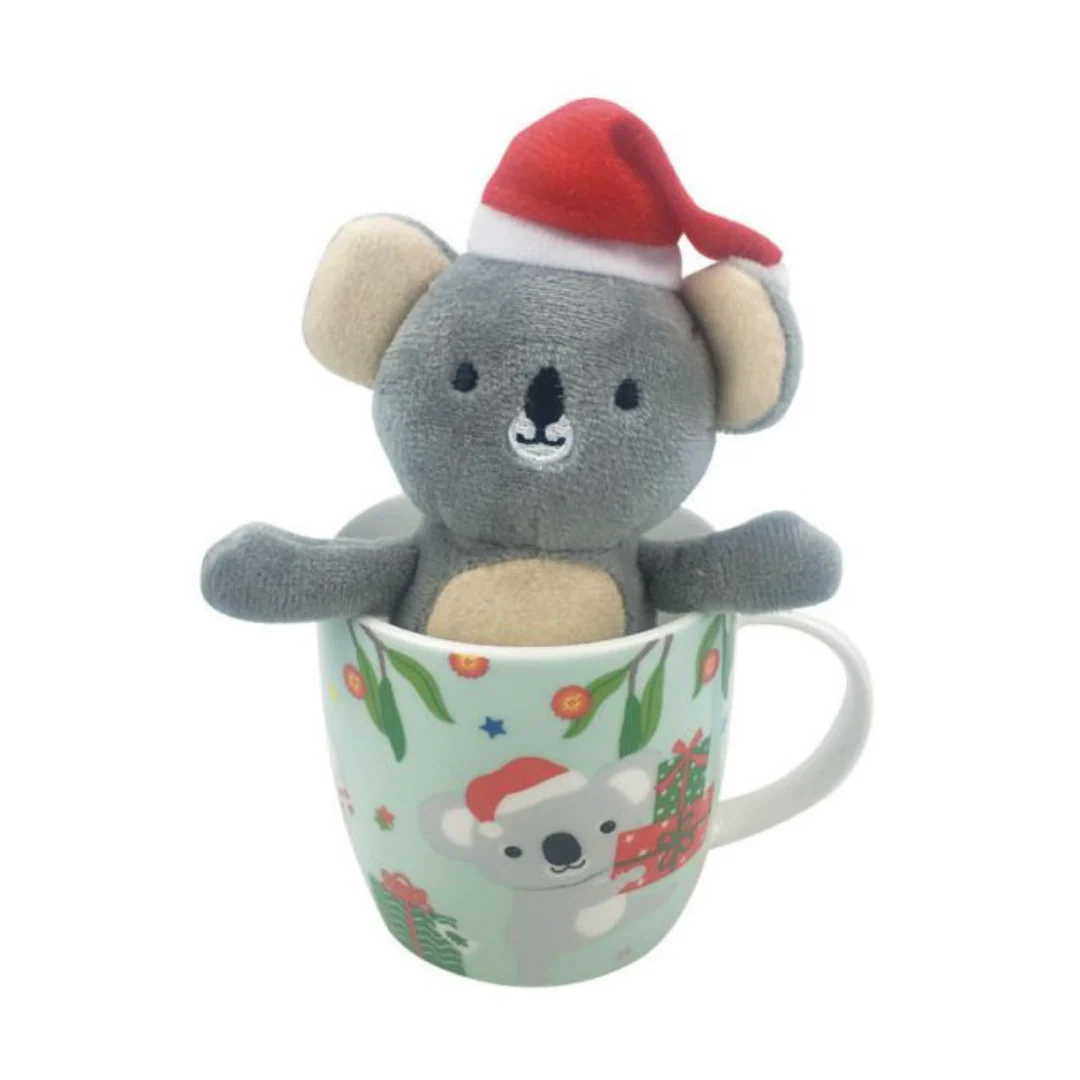 Christmas Mug with Plsh Koala
