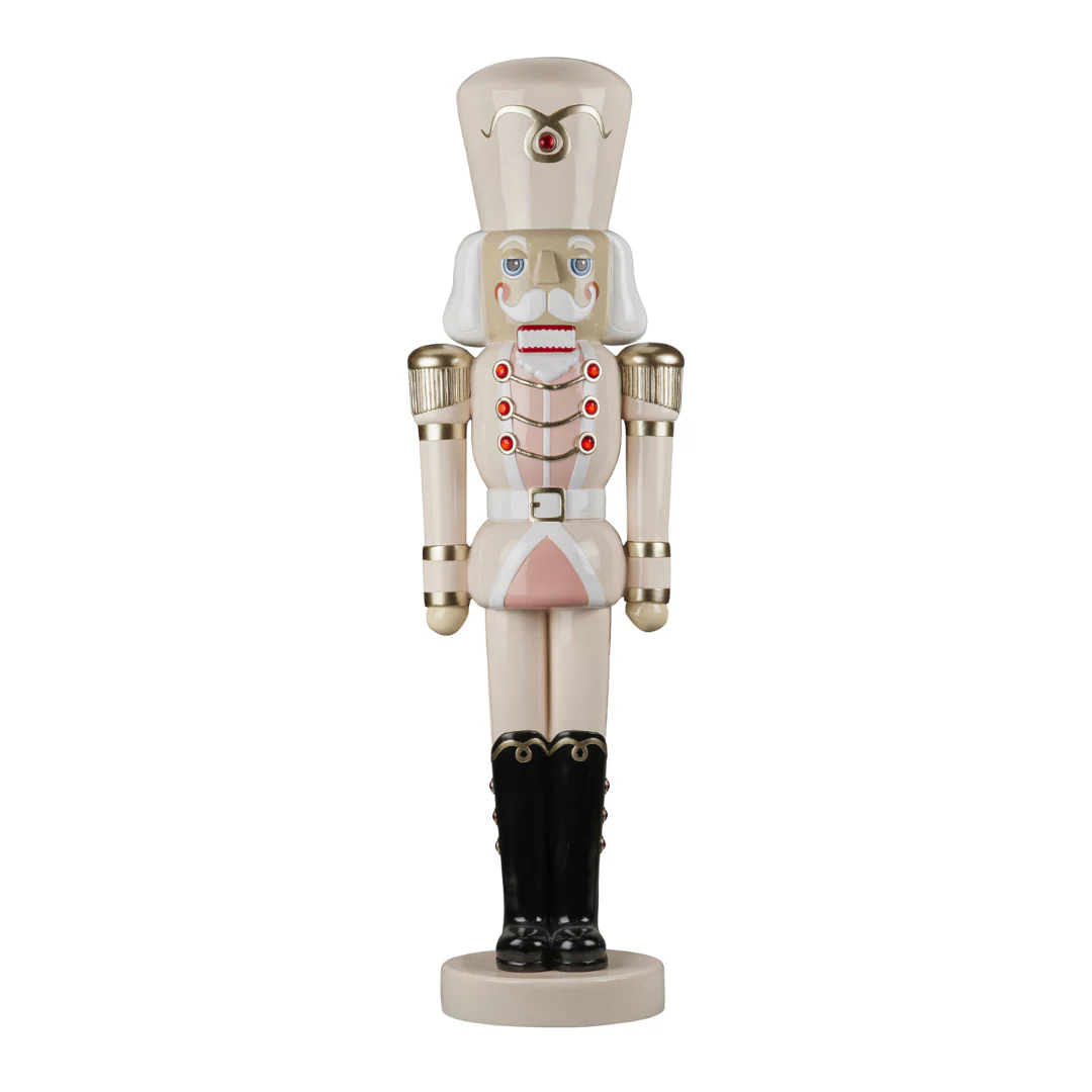 Christmas Nutcracker Soldier Pale Pink with Black Boots 122cm