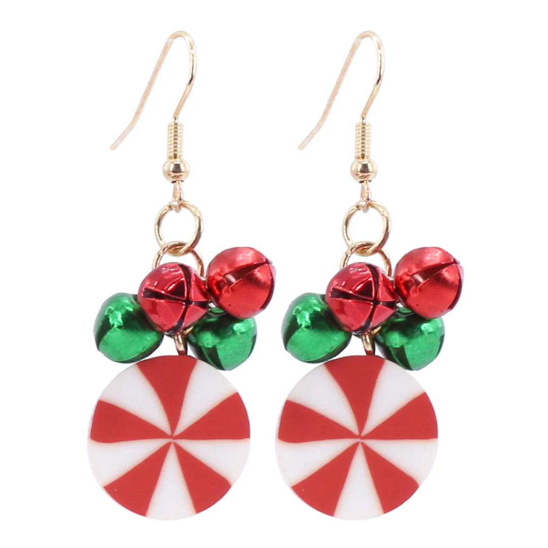 Christmas Pinwheel Earrings Assorted - Image 3