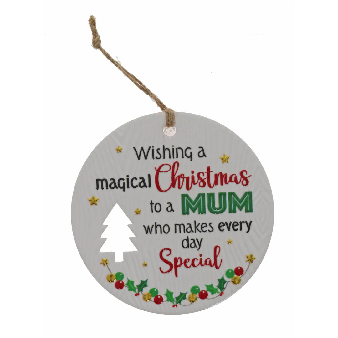 CHRISTMAS PLAQUE MUM