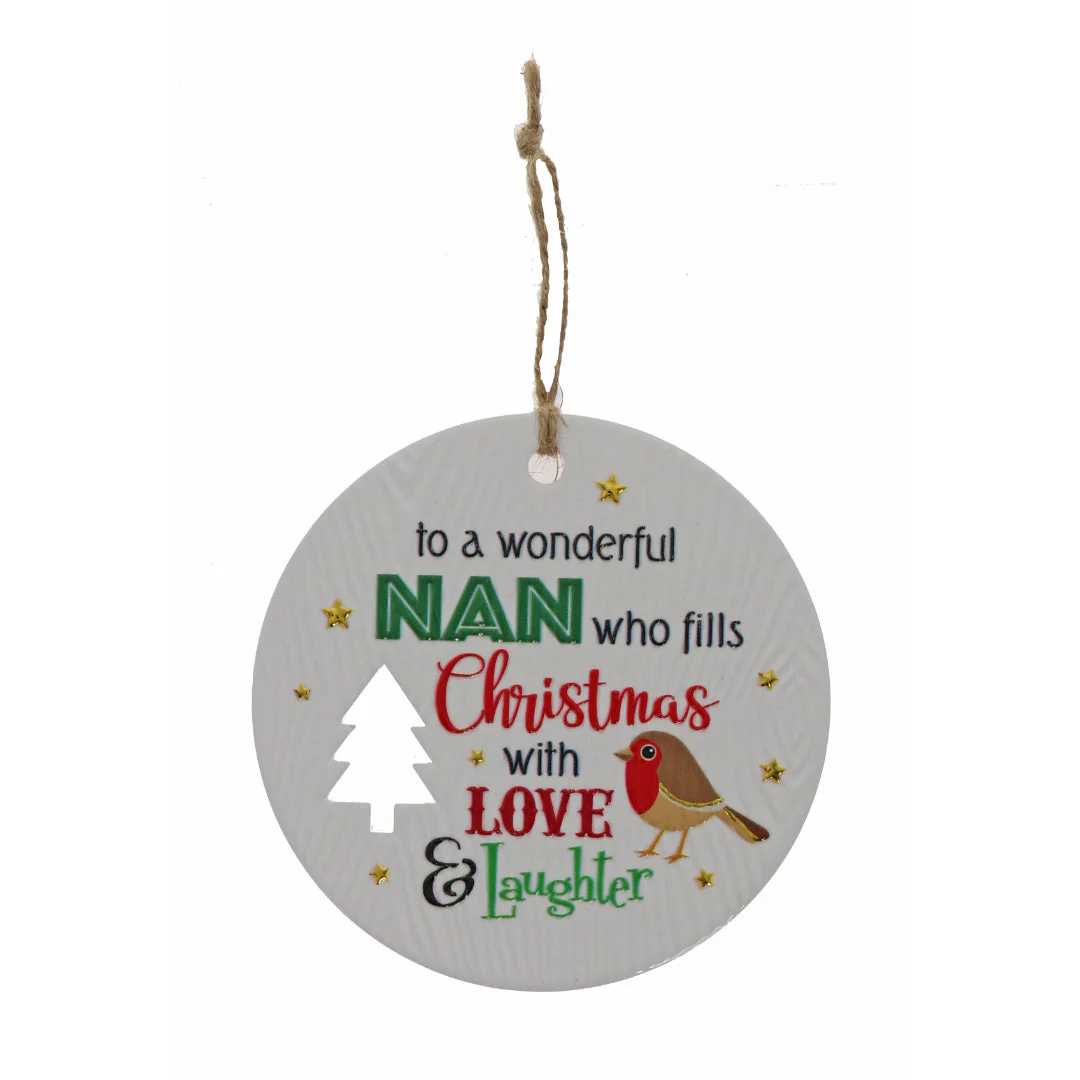 CHRISTMAS PLAQUE NAN