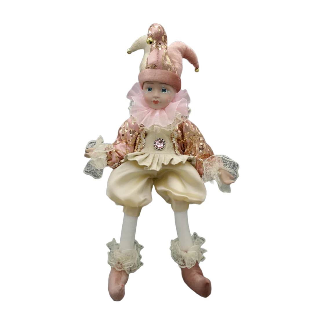 Christmas Sitting Musical Elf Rose/Gold