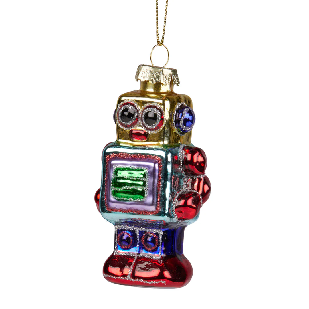 Christmas Tree Deco Robot 9cm