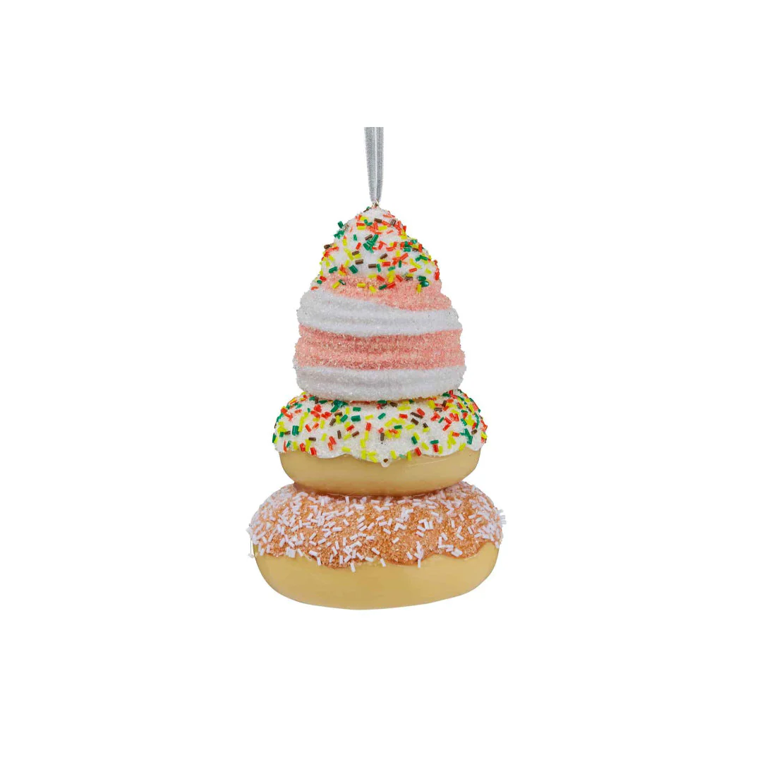 Christmas Tree Decoration Donut Stack 13cm