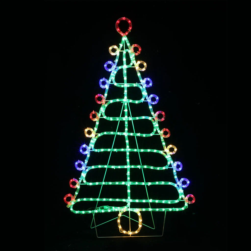 Christmas Tree Rope Light Silhouette 93cm - Multicolour - Image 2