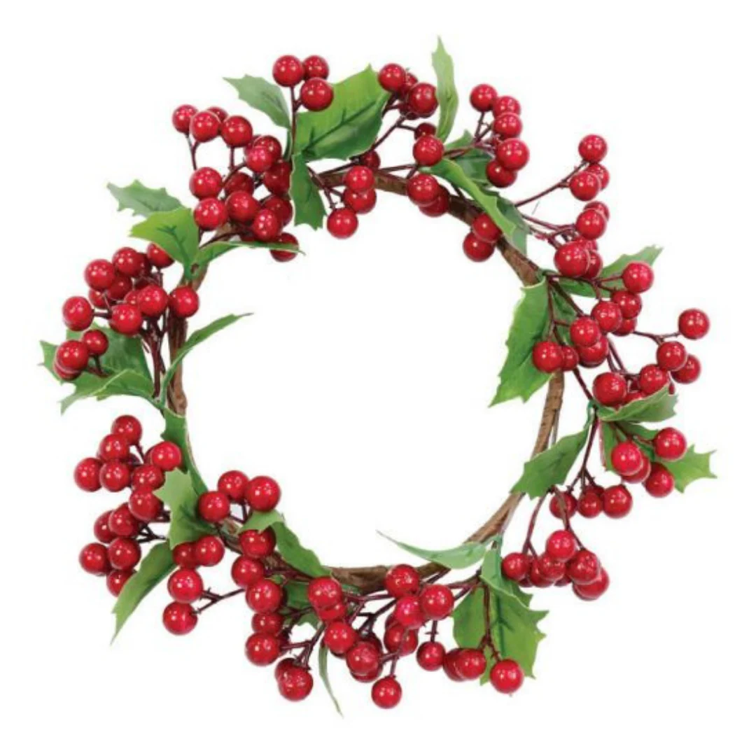 Christmas Wreath Holly Berry 30cm - Image 2