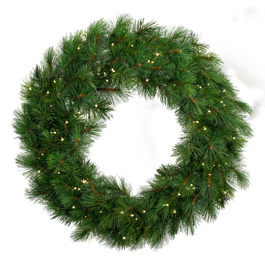 Christmas Wreath New Colorado Spruce 76cm Pre Lit 100WW - Image 2