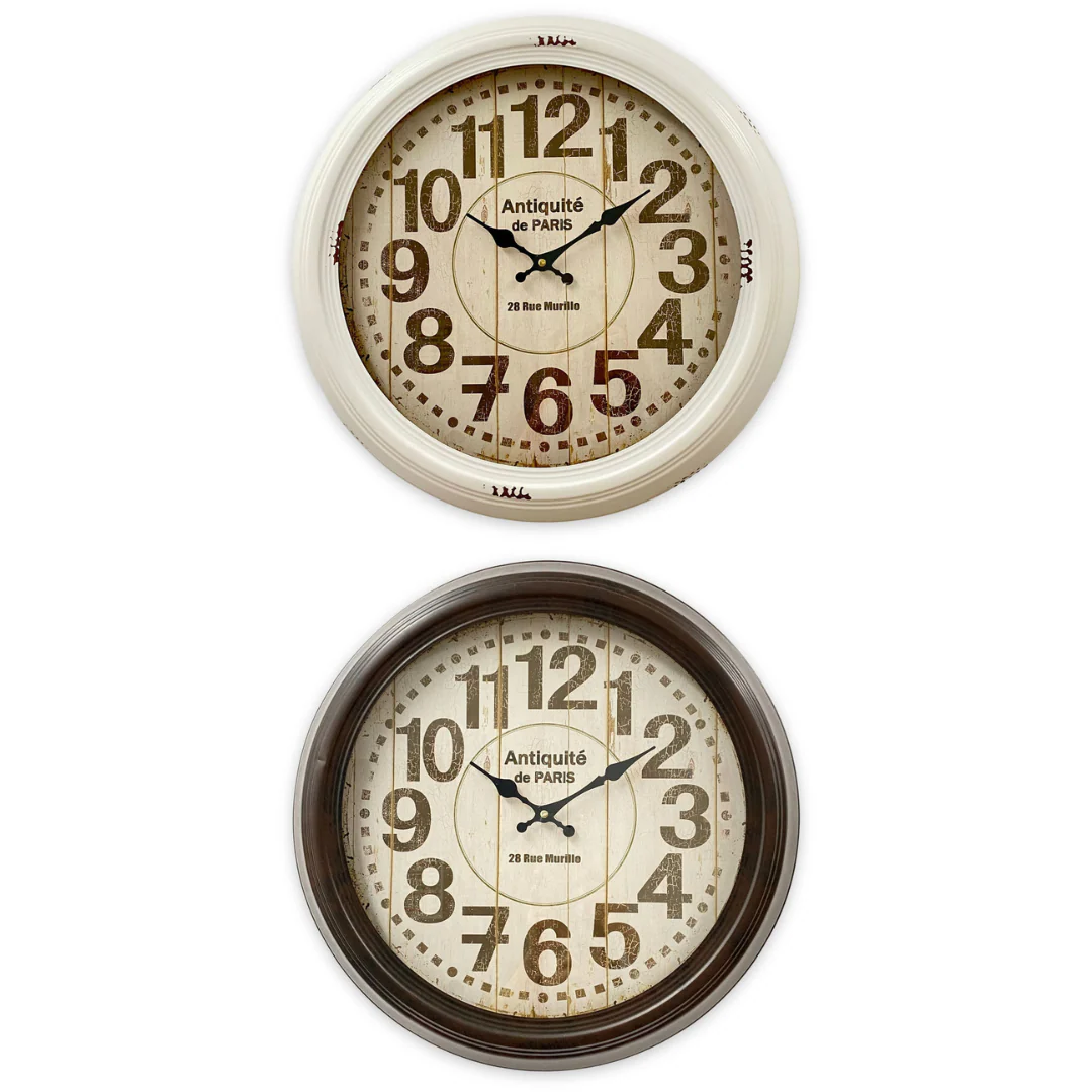 Clock Classical mid metal wall clock 46cm