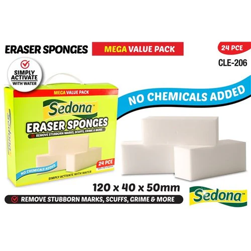 Cleaning Eraser 120x40x50mm 24pc