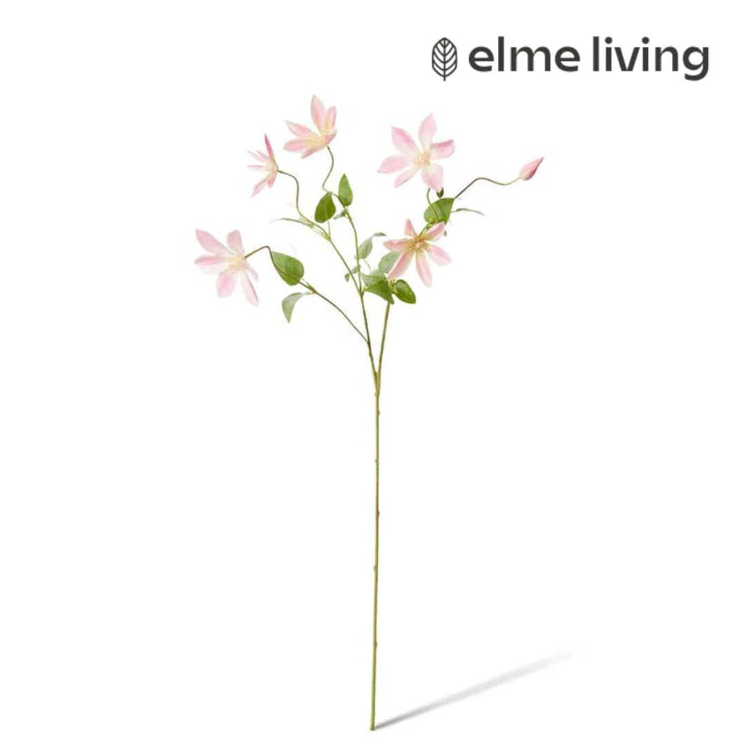 Clematis Flower Spray Pink 42x20x86cm