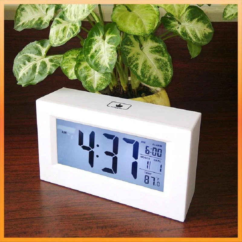 Clock Induction digital table clock Black-White 2 Assorted - Image 3