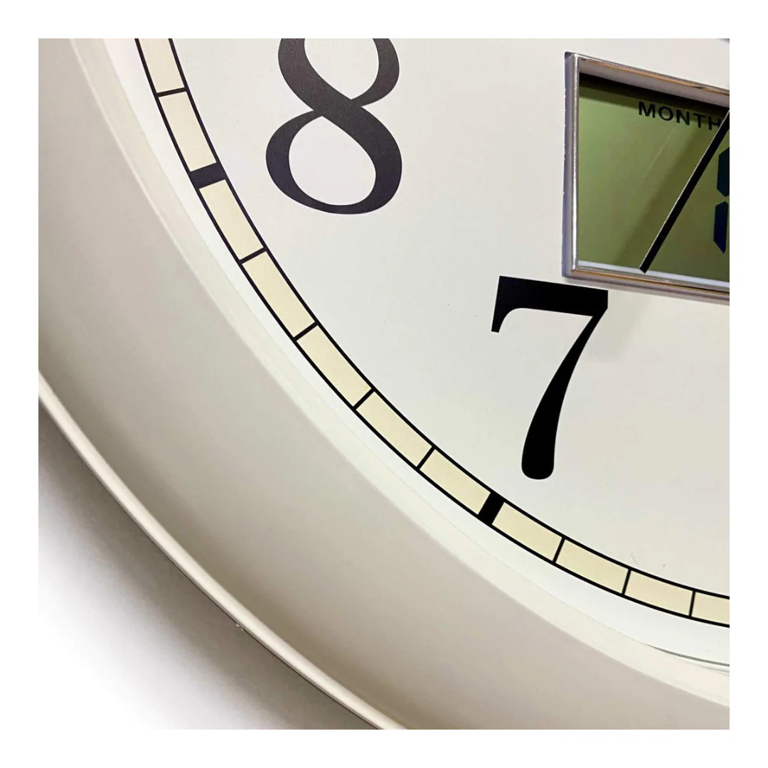 Clock Modern Clock/Digital Calendar 42cm Assorted - Image 6