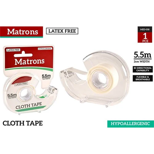 Cloth Tape w/Dispenser 1.9cmx5.5M