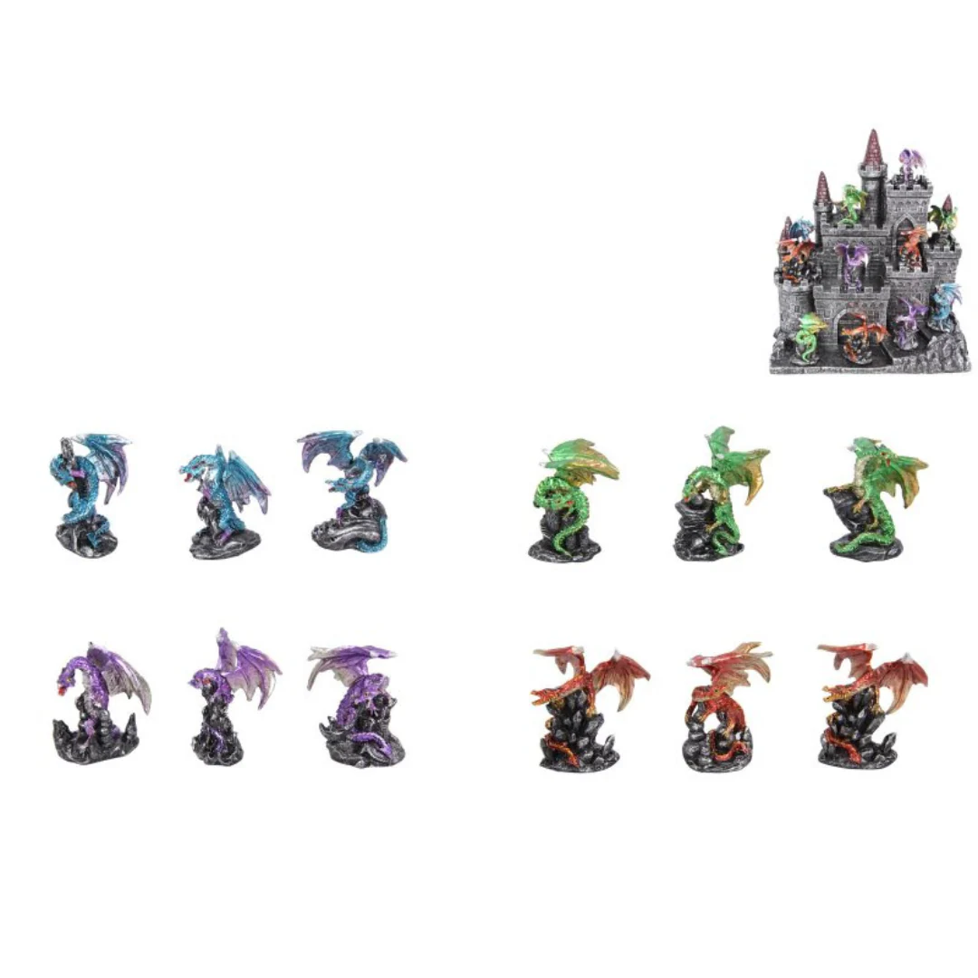 Coloured Dragon on Displays 6cm Assorted