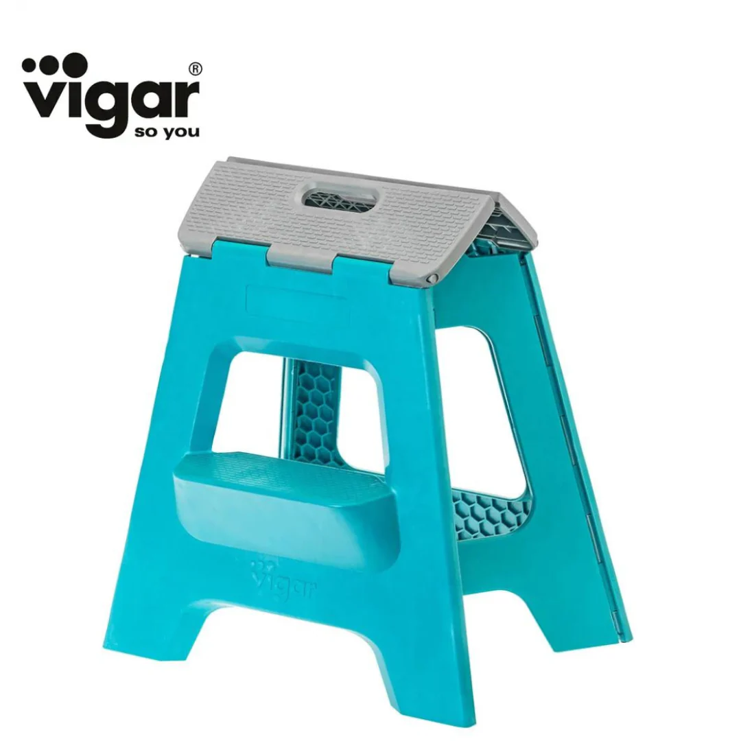 Compact 2 Step Turquoise Foldable 40Cm Stool - Image 4