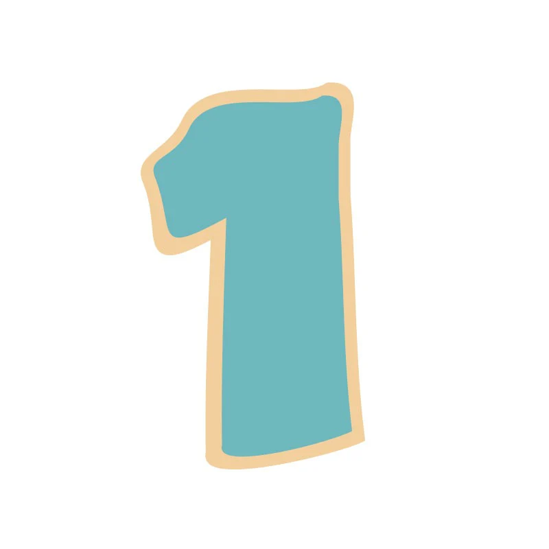 Coo Kie NUMBER 1 Cookie Cutter - Image 3