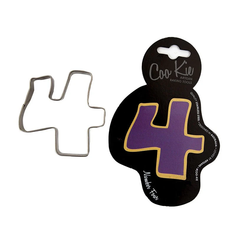 Coo Kie NUMBER 4 Cookie Cutter - Image 2