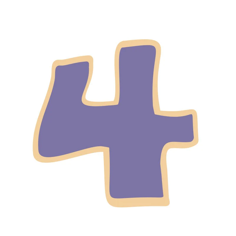Coo Kie NUMBER 4 Cookie Cutter - Image 3