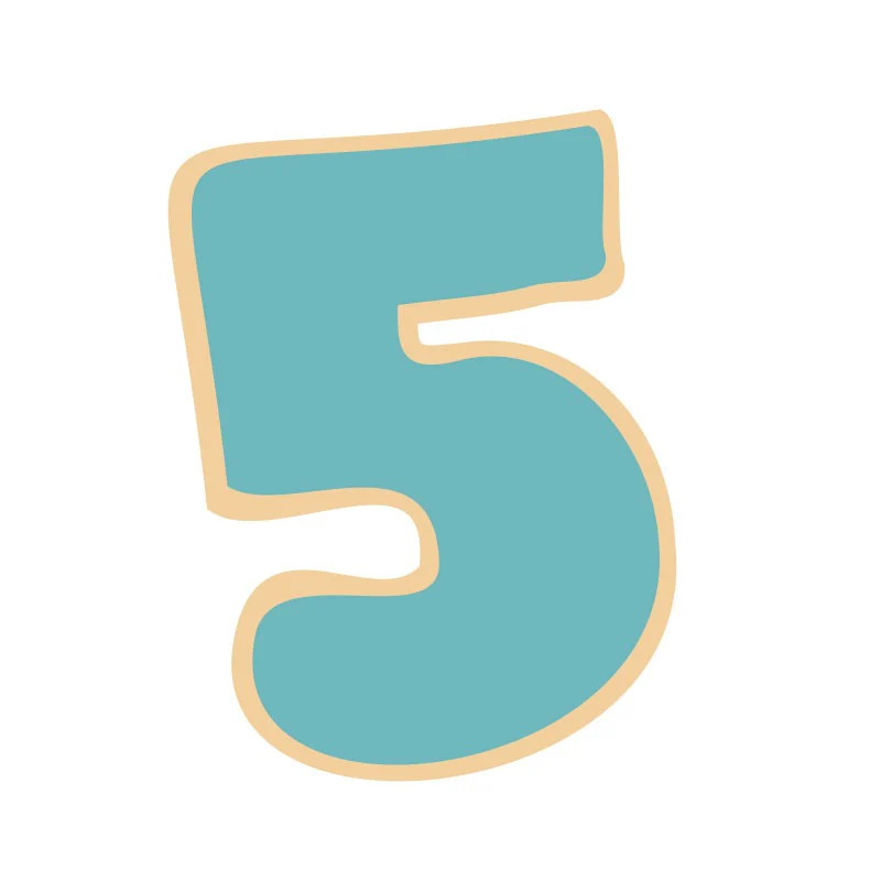 Coo Kie NUMBER 5 Cookie Cutter - Image 3