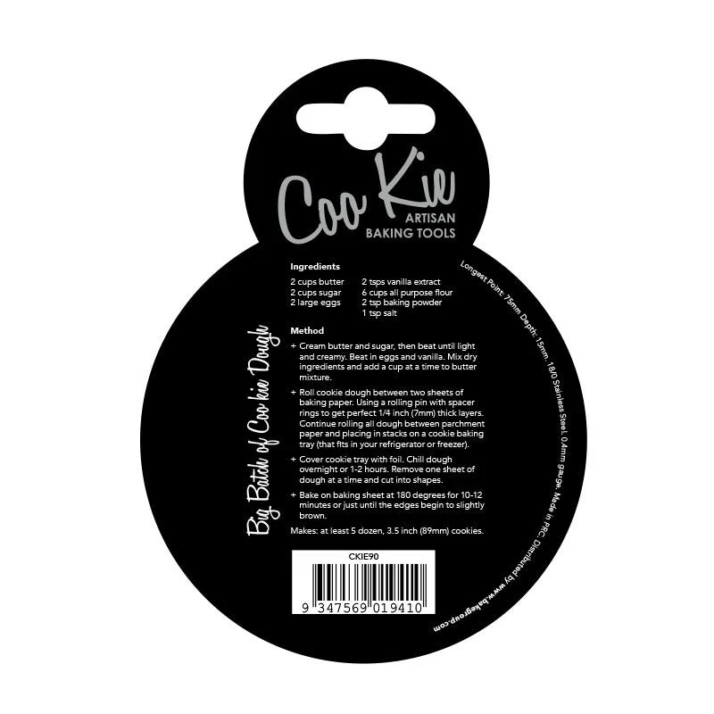 Coo Kie ROUND 75mm Cookie Cutter - Image 4
