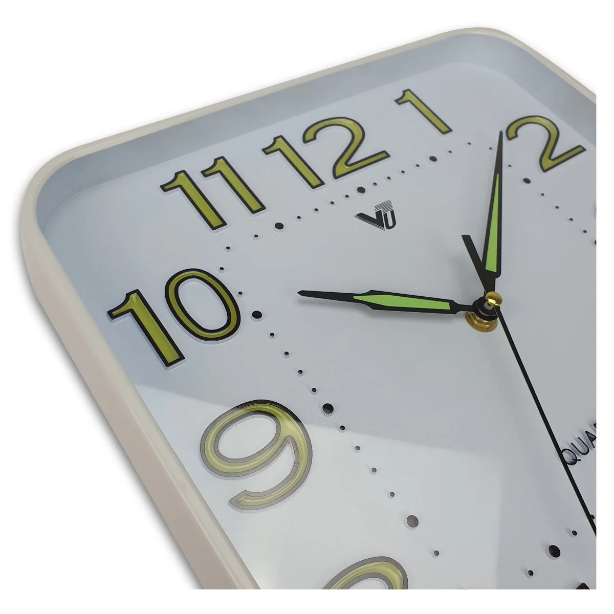Cordell Glow In The Dark Wall Clock 30x30x4cm White - Image 5