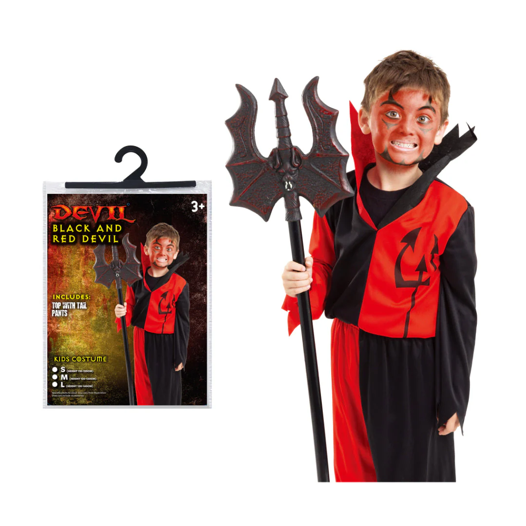 Costume Black and Red Devil Kids