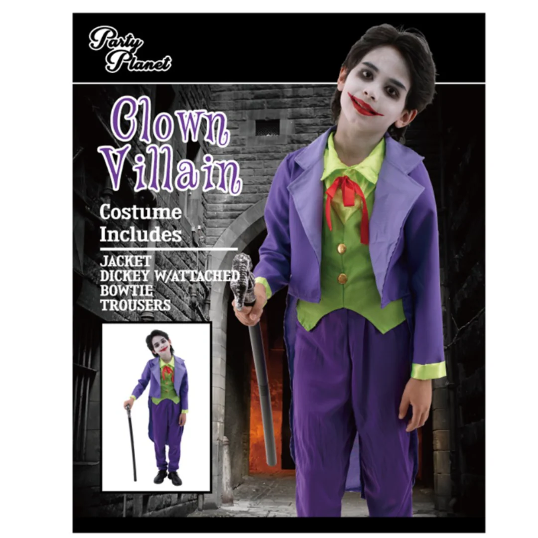 Costume Boys Clown Villain XX-Large 11-12 yrs old