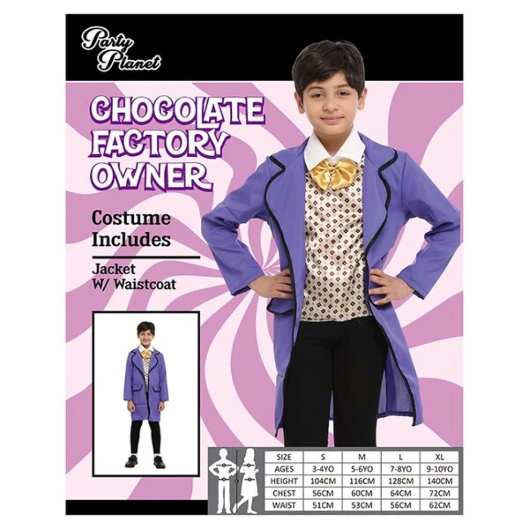Costume Boys Chocolate Factory Owner XLarge 9-10 yrs old