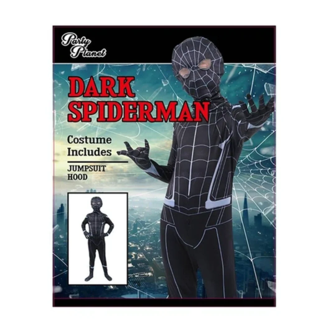 Costume Dark Spiderman XX-Large 11-12 yrs old