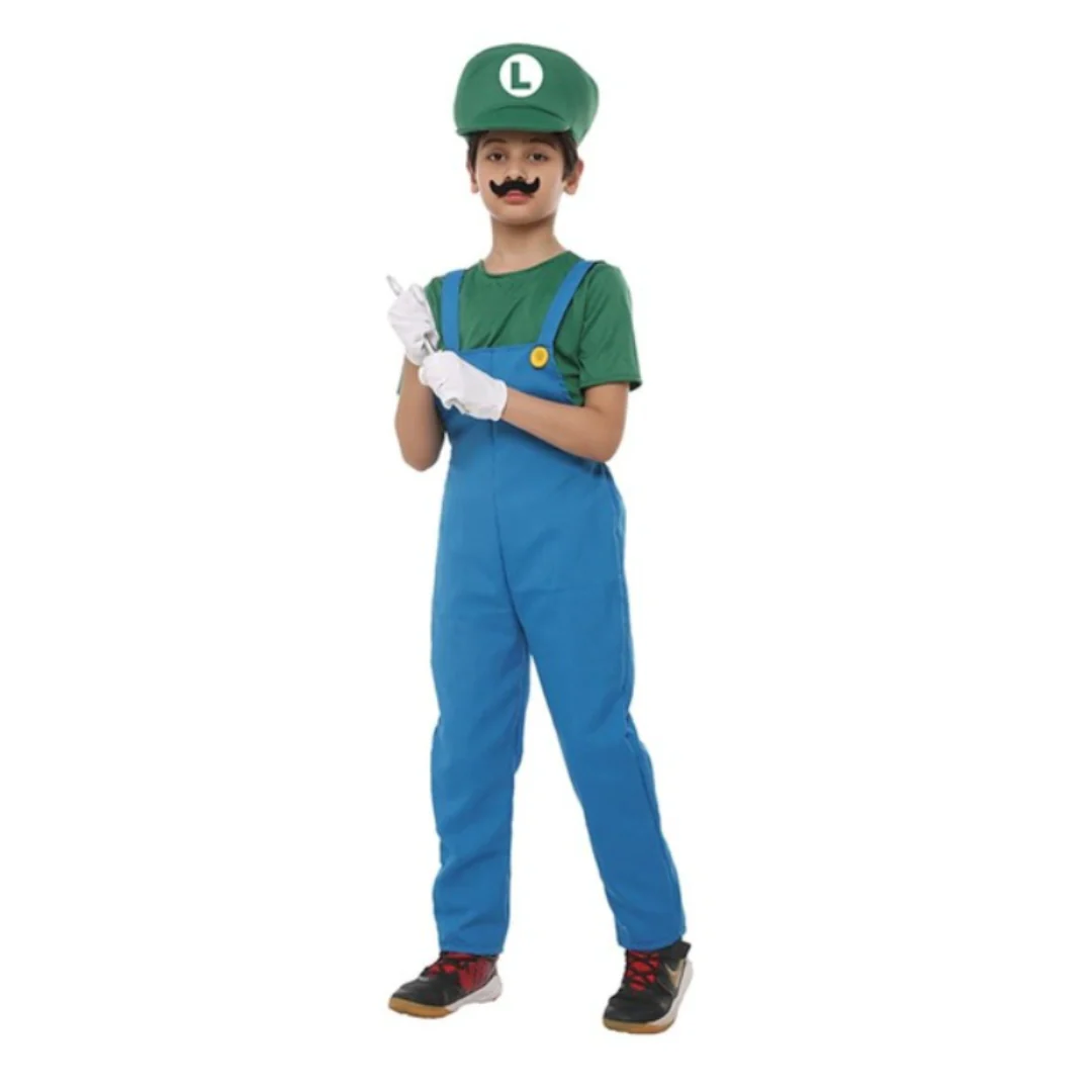 Costume Kids Plumber Green XX-Large 11-12 yrs old - Image 2