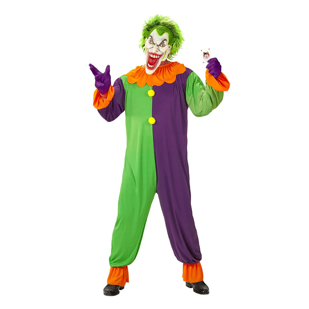 Costume Joker Clown Jumpsuit Adults