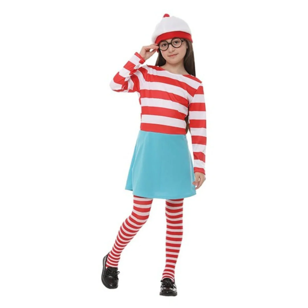 Costume Wally Red And White Striped XX-Large 11-12 yrs old - Image 2