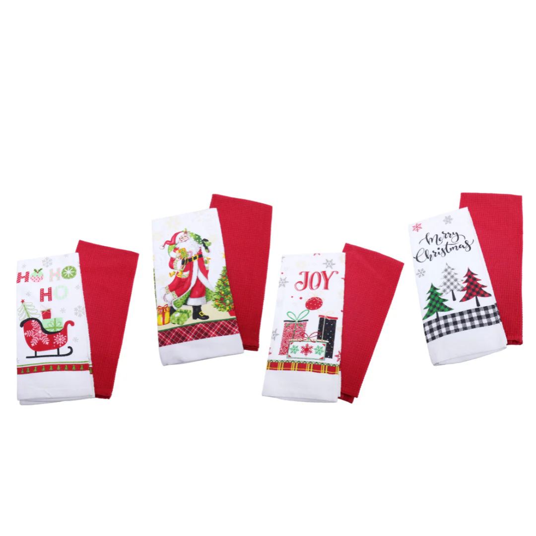 Cotton Tea Towel 2pc Assorted