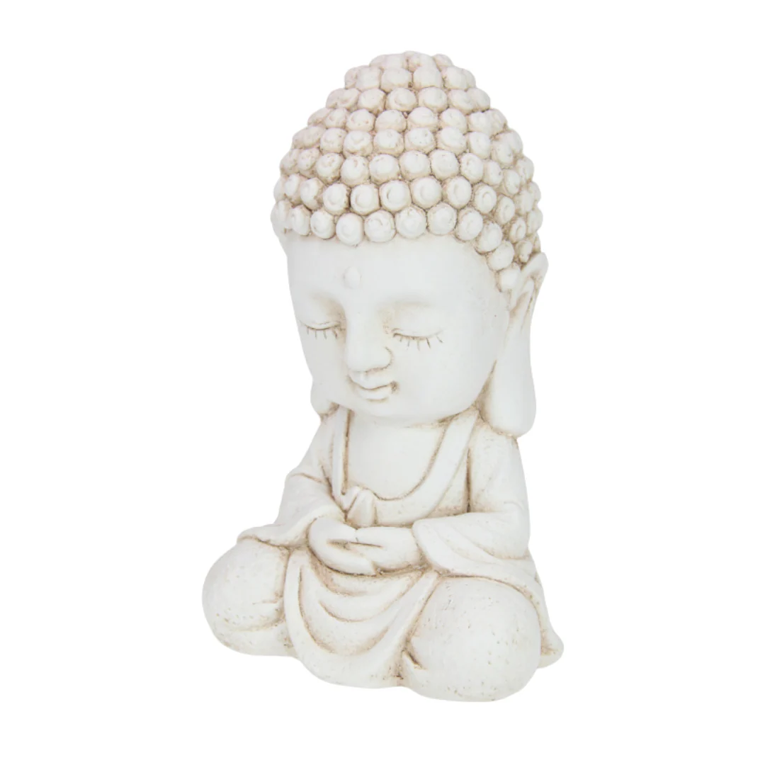 Cream Garden Buddha 34cm Assorted - Image 2