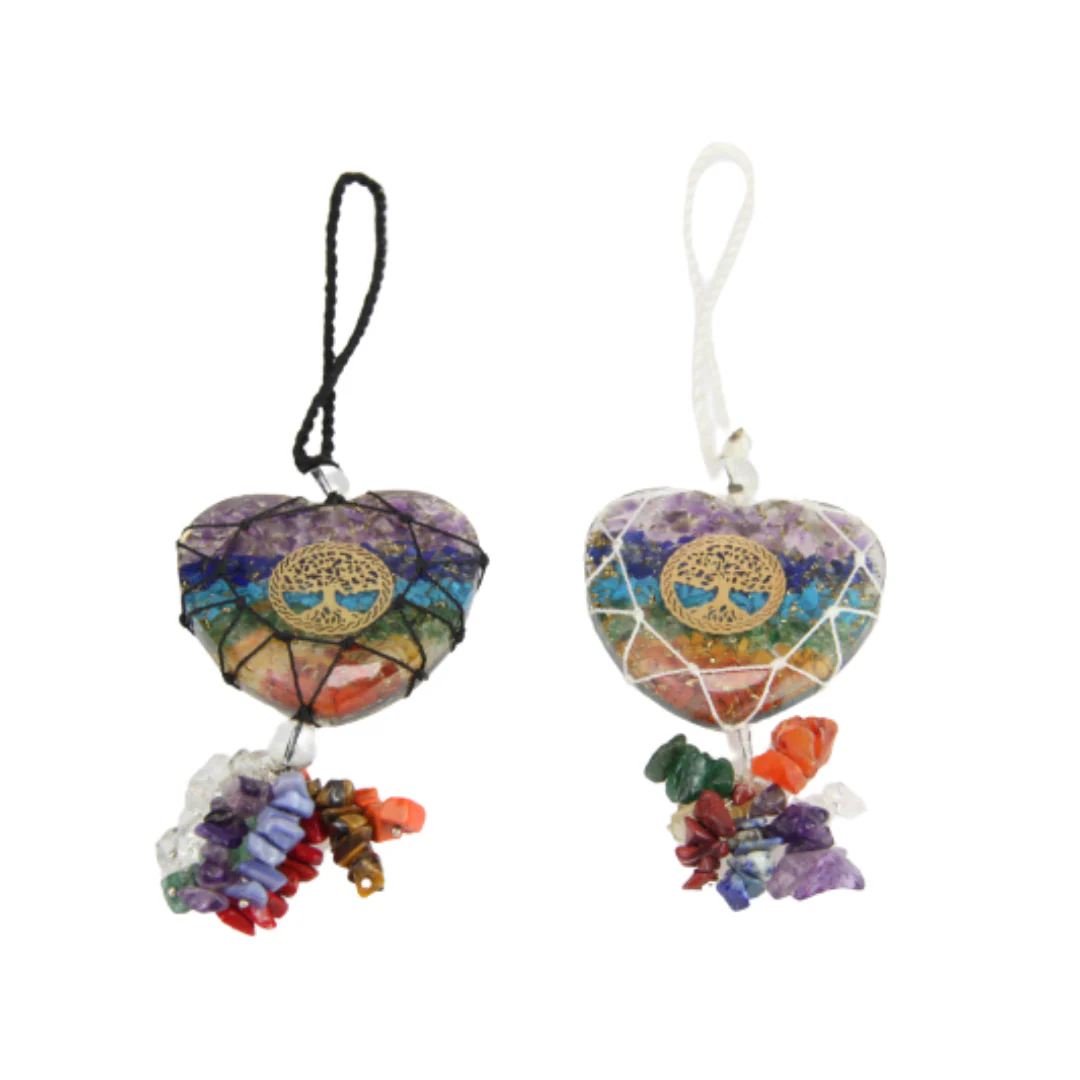 Crystal Tree of Life Heart Hanger 18cm Assorted - Image 2