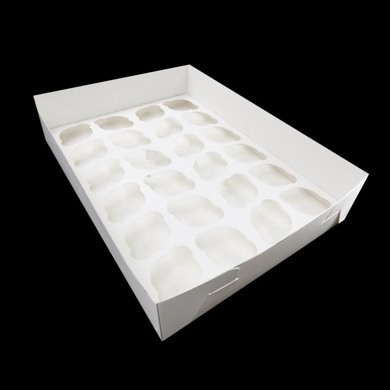 Hangsell Cupcake Box With Pvc Window (Holds 24 Cupcakes) - Image 3