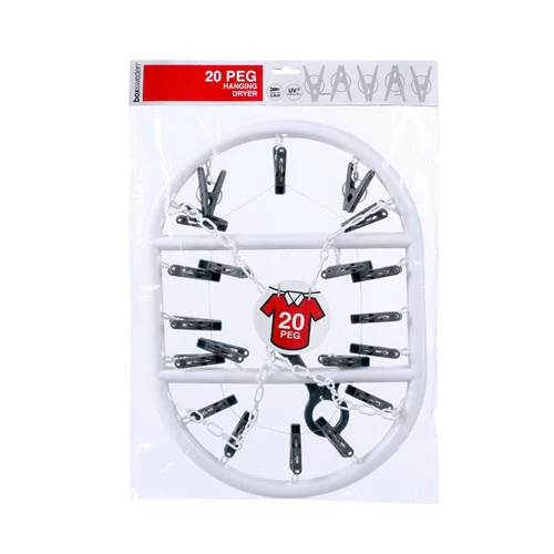 HANGIT DELICATES OVAL HANGER 20 PEGS 2 ASSTD - Image 4