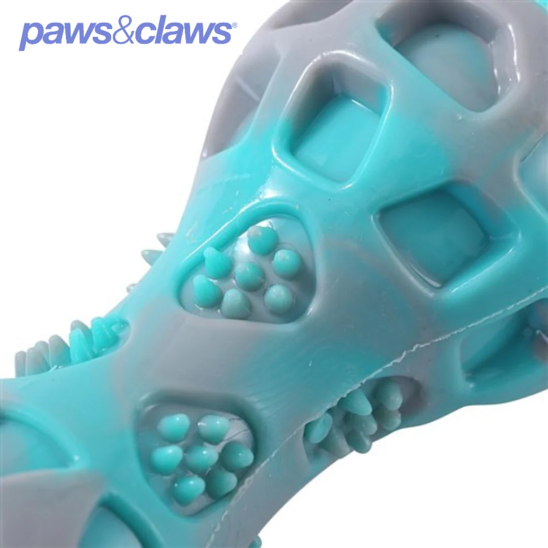 DENTAL DUO TPR BALL + BATON 2PK AQUA/GREY - Image 4