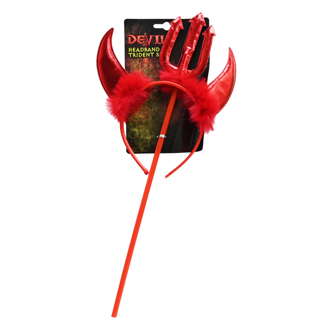 Devil Headband and Trident Set