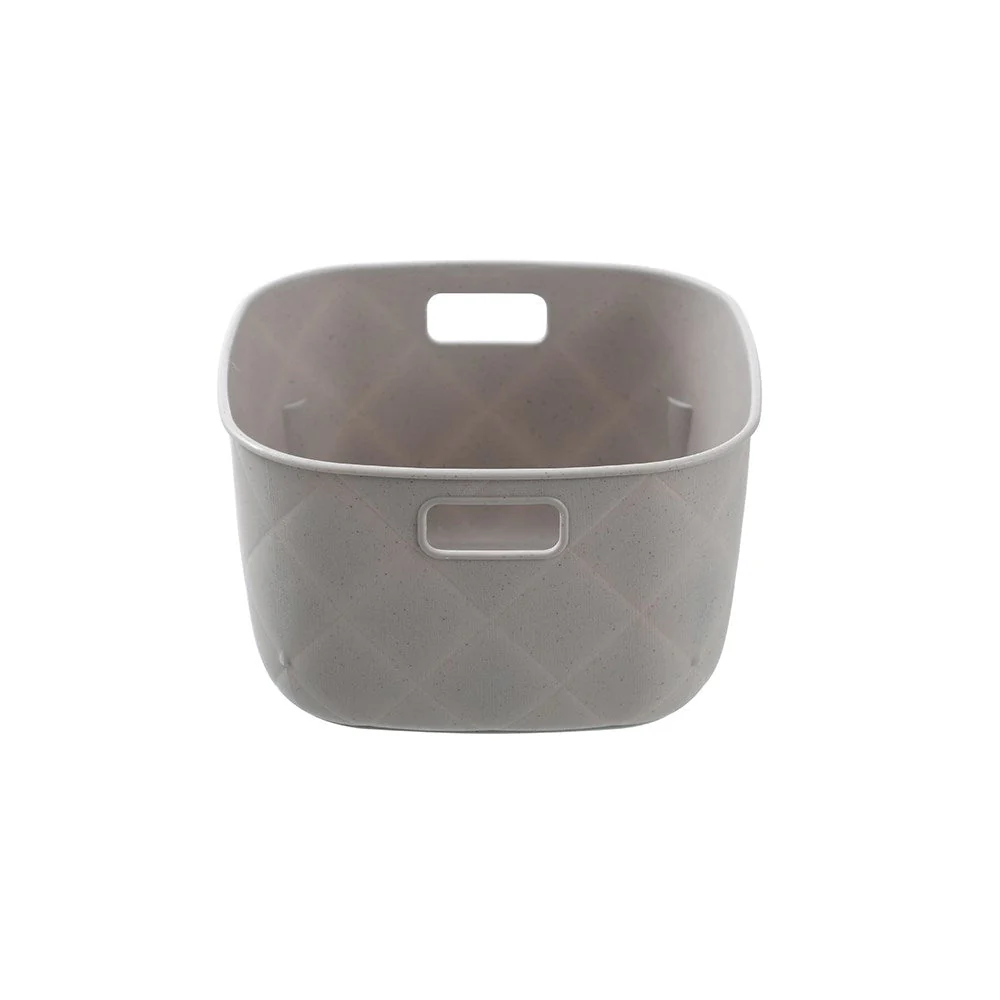 DIAMOND QUILT BASKET 19.5X19X11CM 2 ASSTD - Image 3
