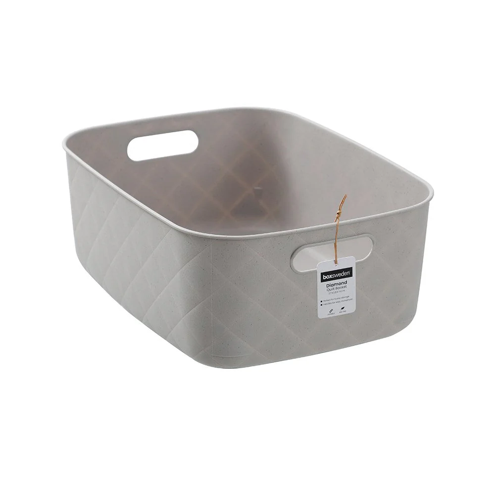 DIAMOND QUILT BASKET M 37X28X14CM - Image 2