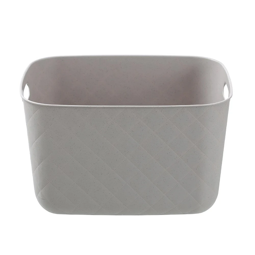 DIAMOND QUILTED BASKET L 38X28X22CM