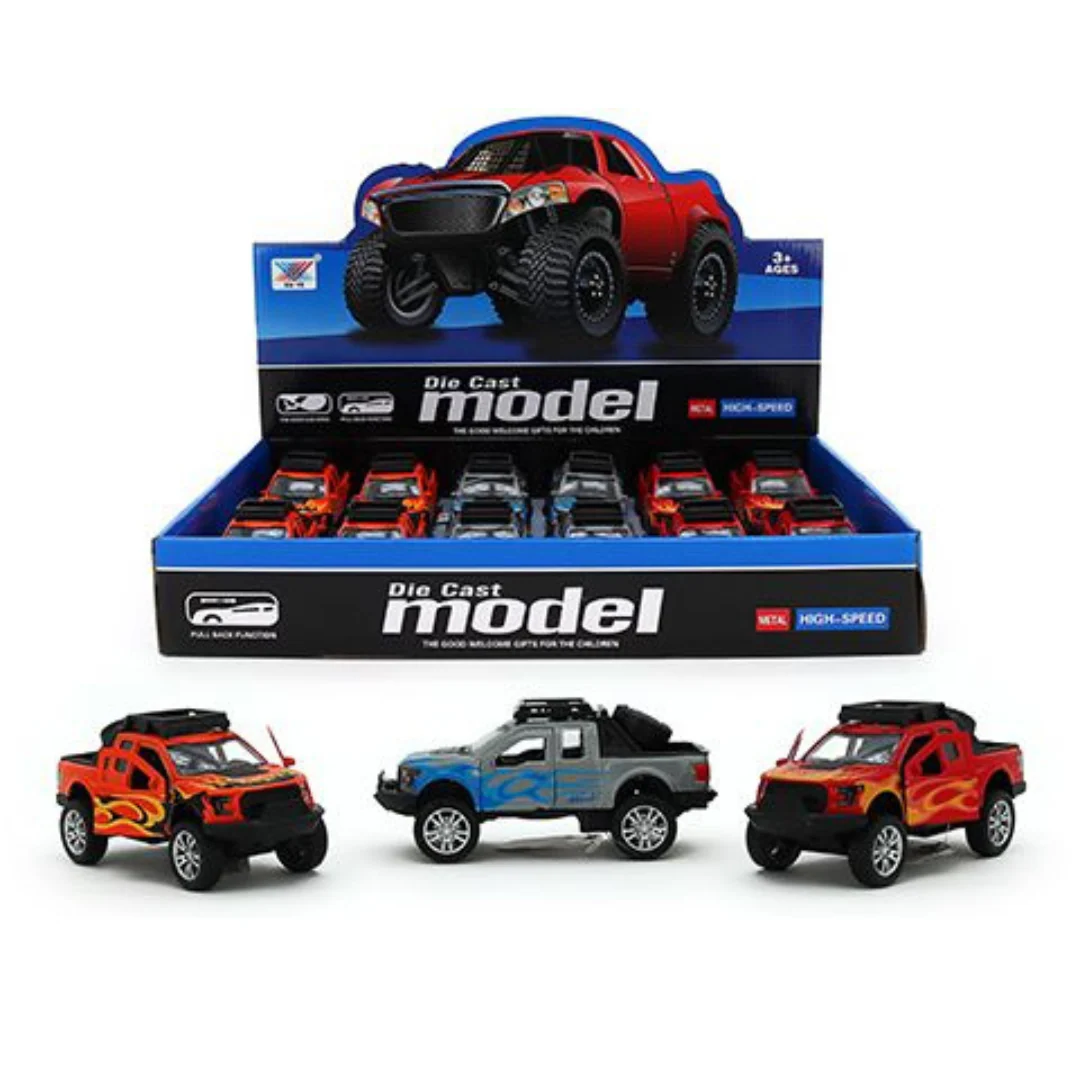 Die Cast Pullback Off Road Ute 3 Assorted 13Cm - Image 2