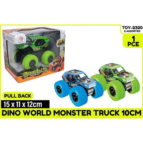 DinoWorld MetalMonsterTruck P/Bk10cm