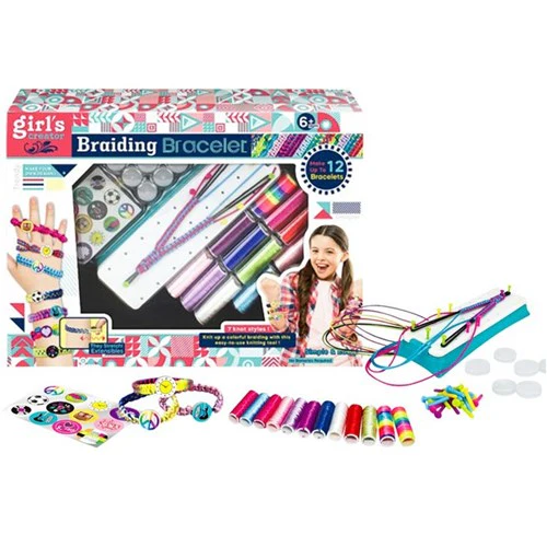 DIY Bracelet Braiding Kit w/accs