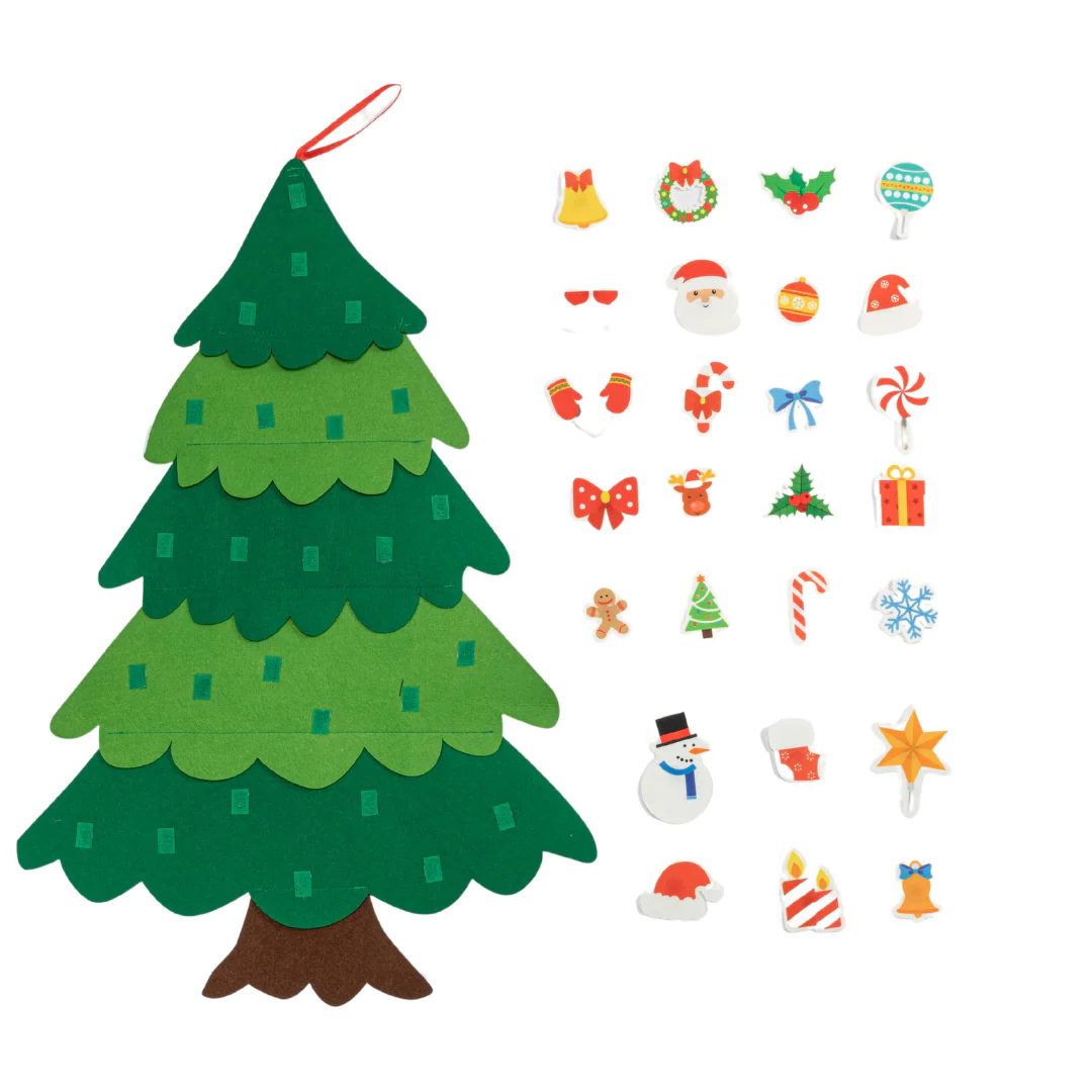 DIY Felt Wall Tree W/Decos 27pk - Image 2