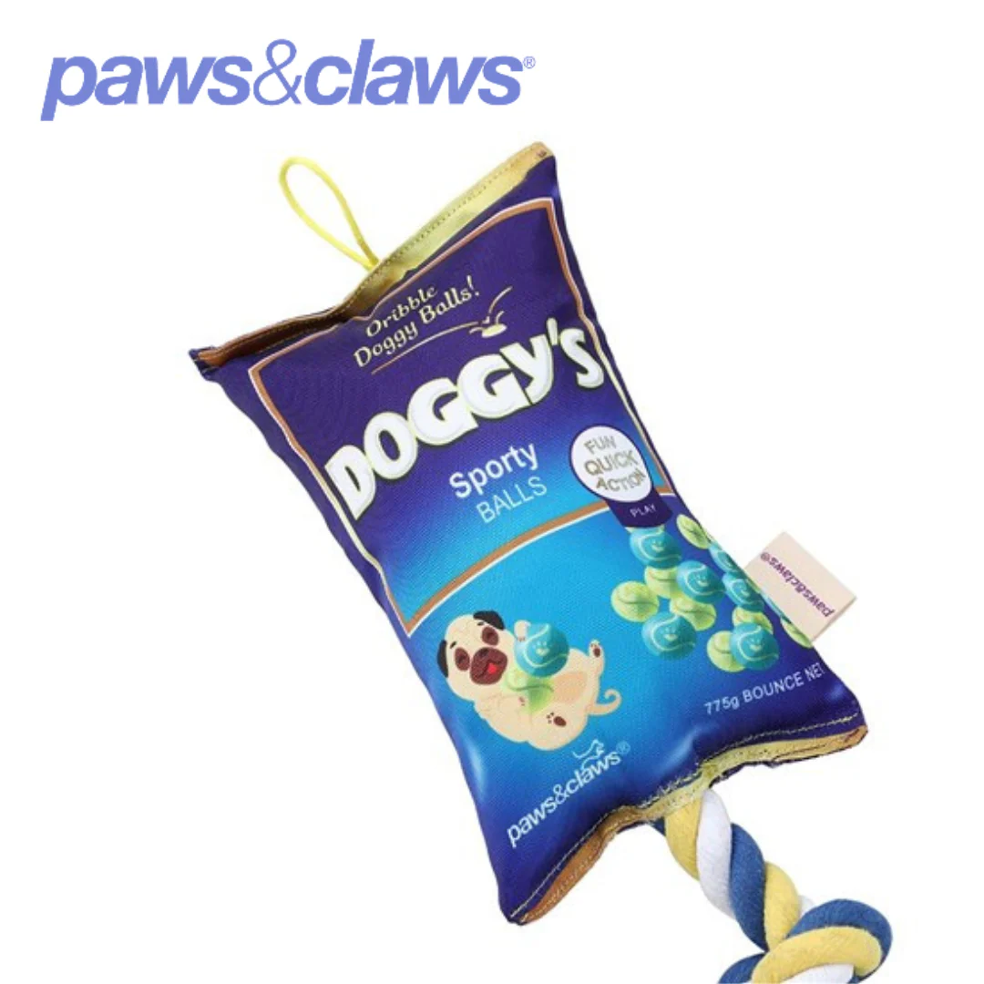 Doggys Balls Snacks Oxford Tugger with Rope - Image 5