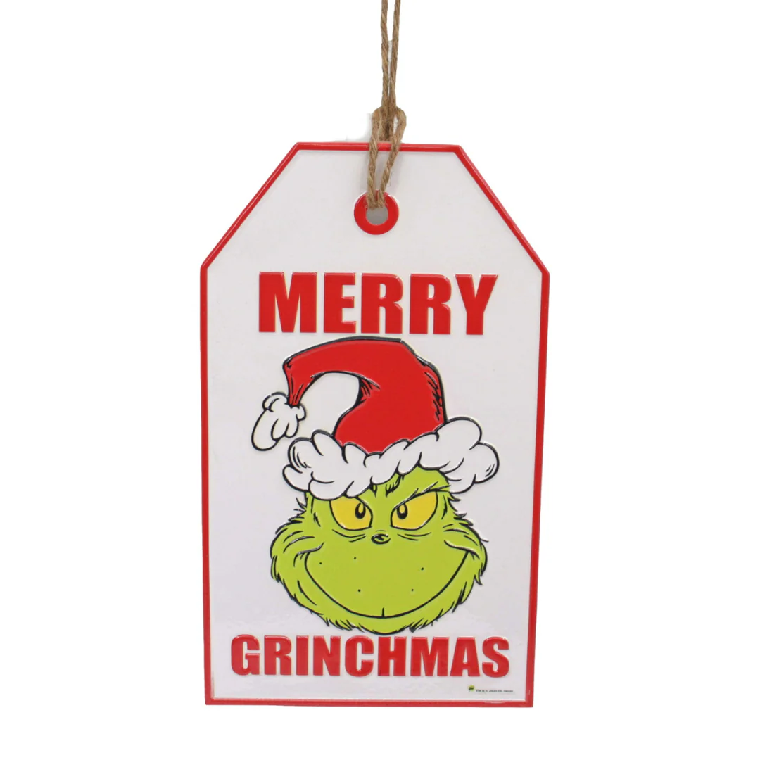 Dr. Seuss Grinch Door Hanger Sign Merry Grinchmas 18.5x2.5x31.2cm - Image 2