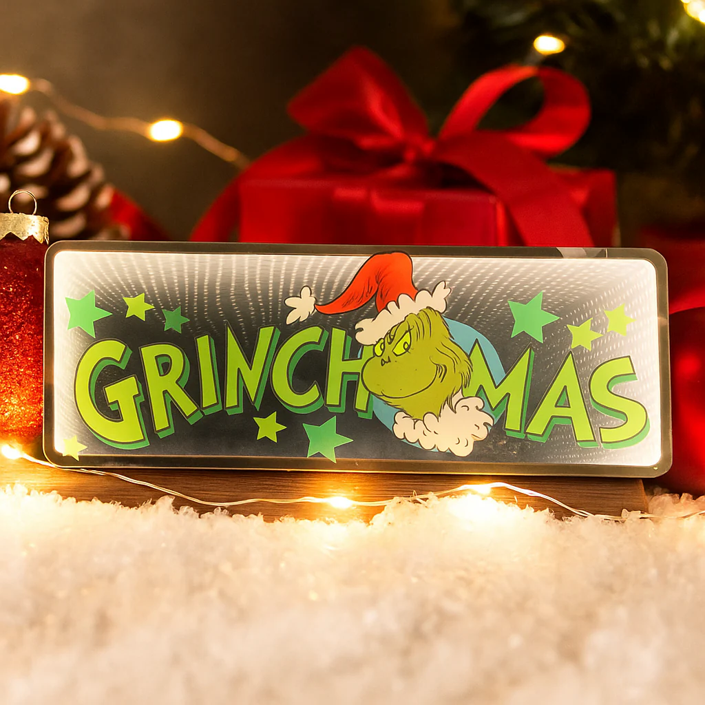 Dr Seuss Grinchmas Sign Infinity Light Indoor 80cm